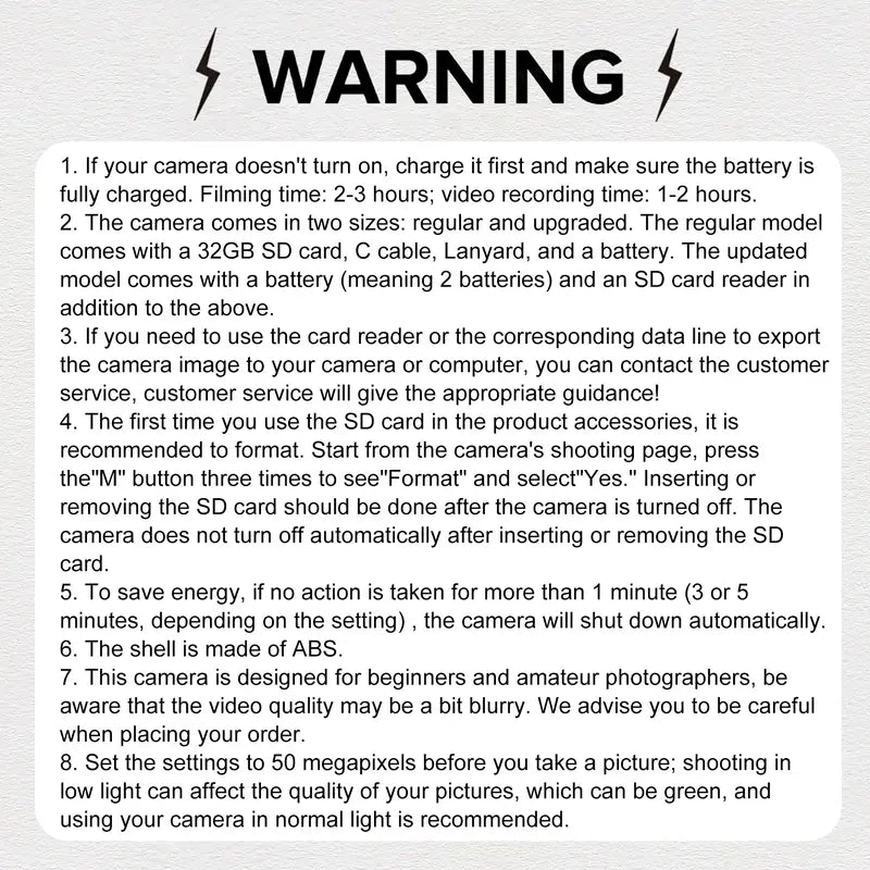 Holiday Haul Digital Camera Autofocus 50MP Vlogging Camera